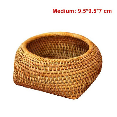 Vietnam Őszi Rattan Tároló Tea Snack Szárított Gyümölcs Snack Tároló Kosár Írószerek Ceruza Evőeszközök Tárolódoboz