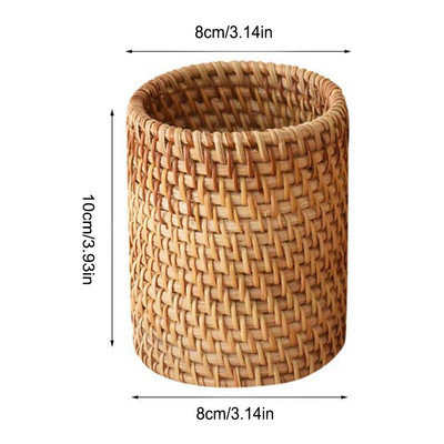Vietnam Őszi Rattan Tároló Tea Snack Szárított Gyümölcs Snack Tároló Kosár Írószerek Ceruza Evőeszközök Tárolódoboz