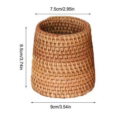 Vietnam Őszi Rattan Tároló Tea Snack Szárított Gyümölcs Snack Tároló Kosár Írószerek Ceruza Evőeszközök Tárolódoboz