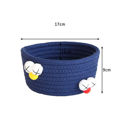 Rajzfilm Állatok Kézzel szőtt tároló kosár gyerekeknek játékok asztali rendszerező egyéb tárolódobozok mosókosarak 16*9cm 1 db