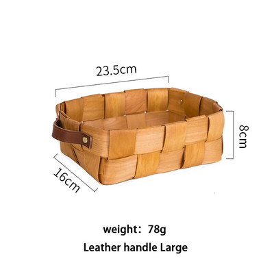 MDZF SWEETHOME Bambusz hordozható gyümölcskosár zöldség cukorka desszert tojáskosár fonott piknikkosár konyhai asztali tároló