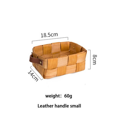 MDZF SWEETHOME Bambusz hordozható gyümölcskosár zöldség cukorka desszert tojáskosár fonott piknikkosár konyhai asztali tároló