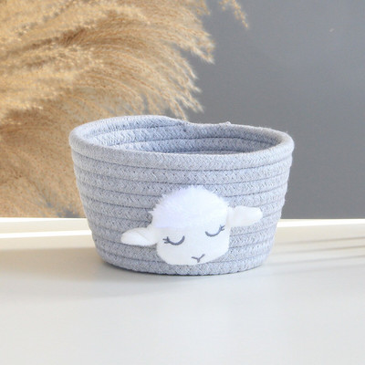 Animale din desene animate Coș de depozitare țesut manual Jucării pentru copii Organizator de birou Articole diverse Cutie de depozitare Coșuri de rufe 1 buc