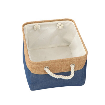 Suured hoiukorvid Riided Hoiukott Kosmeetikatooted Korraldajakarp Puuvillane Linane käepidemega sahtel Korraldaja Kapi korraldaja