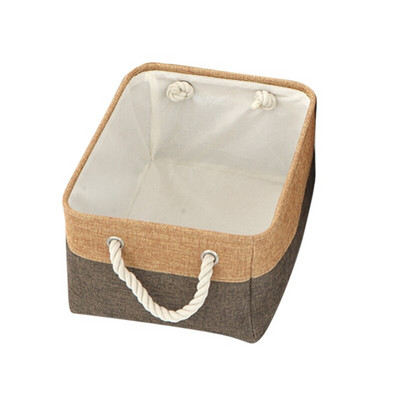 Suured hoiukorvid Riided Hoiukott Kosmeetikatooted Korraldajakarp Puuvillane Linane käepidemega sahtel Korraldaja Kapi korraldaja