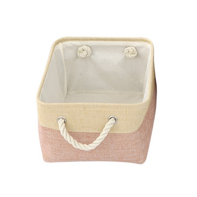 Suured hoiukorvid Riided Hoiukott Kosmeetikatooted Korraldajakarp Puuvillane Linane käepidemega sahtel Korraldaja Kapi korraldaja