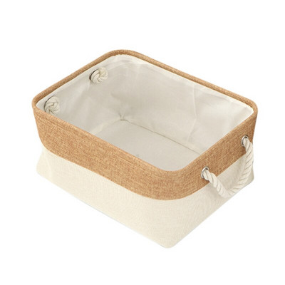 Suured hoiukorvid Riided Hoiukott Kosmeetikatooted Korraldajakarp Puuvillane Linane käepidemega sahtel Korraldaja Kapi korraldaja