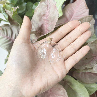 8X 12-40 mm mini staklene boce perle prozirne plutajuće bočice male željene bočice parfemskog ulja s plutenim čepovima za ogrlicu