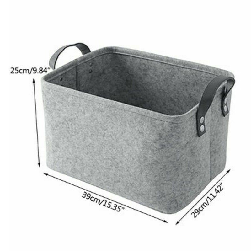 Coș pliabil Geantă de rufe pentru casă Depozitare și organizare haine Coș de depozitare din pâslă Dulap Raft Organizator de jucării