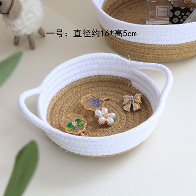 Šiaurės Amerikos džiuto raktų laikymo krepšelis medvilninės dėžutės kosmetikos laikymo krepšelis