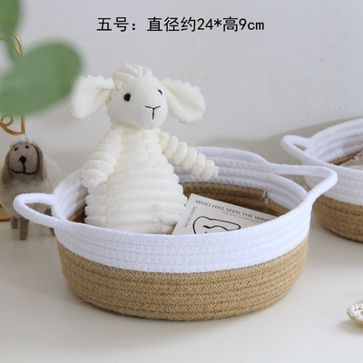 Šiaurės Amerikos džiuto raktų laikymo krepšelis medvilninės dėžutės kosmetikos laikymo krepšelis