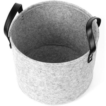 Нова филцова сгъваема кошница за пране Squre Storage Bin Barrel Hamper Сгъваема кошница за играчки за дрехи Кофа Органайзер Голям капацитет