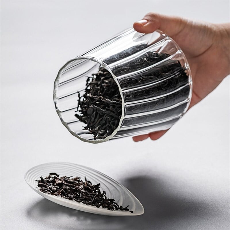 Daugiafunkcinis dekoratyvinis stiklainis sandariai uždarytas skaidraus stiklo prieskonių indelis su dangteliu druskos pipirų arbatos cukraus laikymo dėžutė