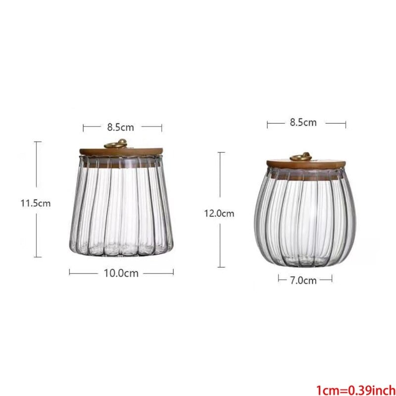 Daugiafunkcinis dekoratyvinis stiklainis sandariai uždarytas skaidraus stiklo prieskonių indelis su dangteliu druskos pipirų arbatos cukraus laikymo dėžutė