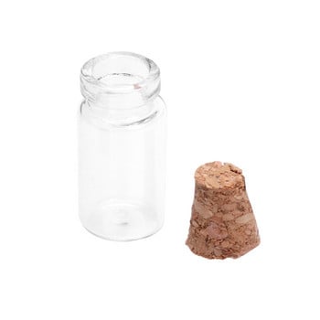 Glass Mini Tiny Bottles Wish Bottle Jarcork Corks Containers Clear φιαλίδια Αναμνηστικό μήνυμα