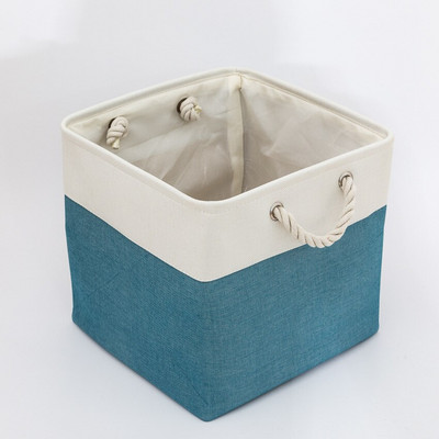 Új nagy kocka összecsukható tároló kosár Ágynemű szövet tároló rendszerező gyerekek játékok tároló doboz polc óvoda otthoni szekrény ruhatartó