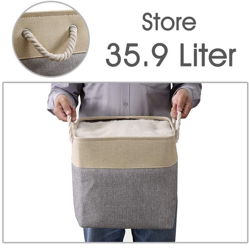 Új nagy kocka összecsukható tároló kosár Ágynemű szövet tároló rendszerező gyerekek játékok tároló doboz polc óvoda otthoni szekrény ruhatartó