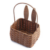 Coș de Paște cu ureche de iepuraș Coș drăguț de primăvară pentru picnic Coș de mână Coșuri pentru copii cu mâner Container organizator de machiaj