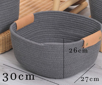 virvių žaislų skalbinių laikymo dėžės DILATE Austinis laikymo krepšelis Medvilninės virvės žaislų skalbinių laikymo krepšelis Virvių laikymo dėžės žaislams