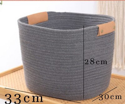 virvių žaislų skalbinių laikymo dėžės DILATE Austinis laikymo krepšelis Medvilninės virvės žaislų skalbinių laikymo krepšelis Virvių laikymo dėžės žaislams