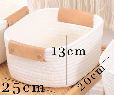 virvių žaislų skalbinių laikymo dėžės DILATE Austinis laikymo krepšelis Medvilninės virvės žaislų skalbinių laikymo krepšelis Virvių laikymo dėžės žaislams