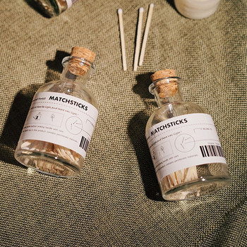 Διακοσμήσεις Σαλονιού Υπνοδωμάτιο Διάχυτο Άδειο Μπουκάλι Αρωματικό Κερί Σπίρτο Μπουκάλι Αποθήκευση Μπουκάλι Διαφανές Γυαλί