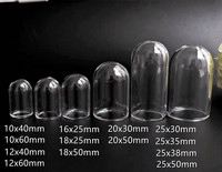 8X mini vamzdelis varpelio formos stikliniai gaubliai burbulas medalionas pakabukas palinkėjimų buteliukas buteliukas pakabukas papuošalai radiniai Lėlių namelio žaislo priedas