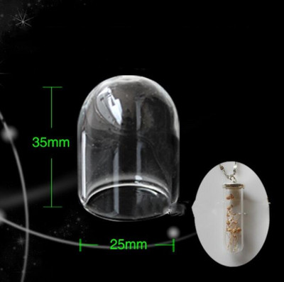 8X mini vamzdelis varpelio formos stikliniai gaubliai burbulas medalionas pakabukas palinkėjimų buteliukas buteliukas pakabukas papuošalai radiniai Lėlių namelio žaislo priedas