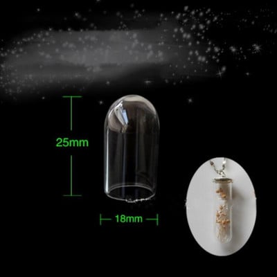 8X mini vamzdelis varpelio formos stikliniai gaubliai burbulas medalionas pakabukas palinkėjimų buteliukas buteliukas pakabukas papuošalai radiniai Lėlių namelio žaislo priedas