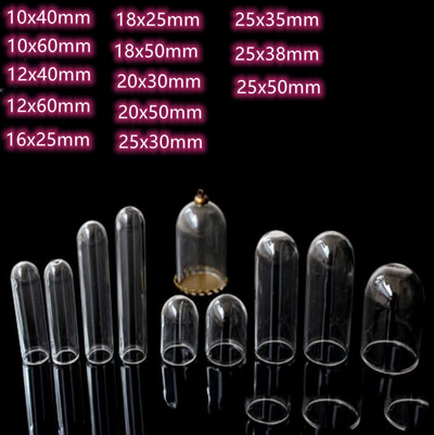 8X mini vamzdelis varpelio formos stikliniai gaubliai burbulas medalionas pakabukas palinkėjimų buteliukas buteliukas pakabukas papuošalai radiniai Lėlių namelio žaislo priedas