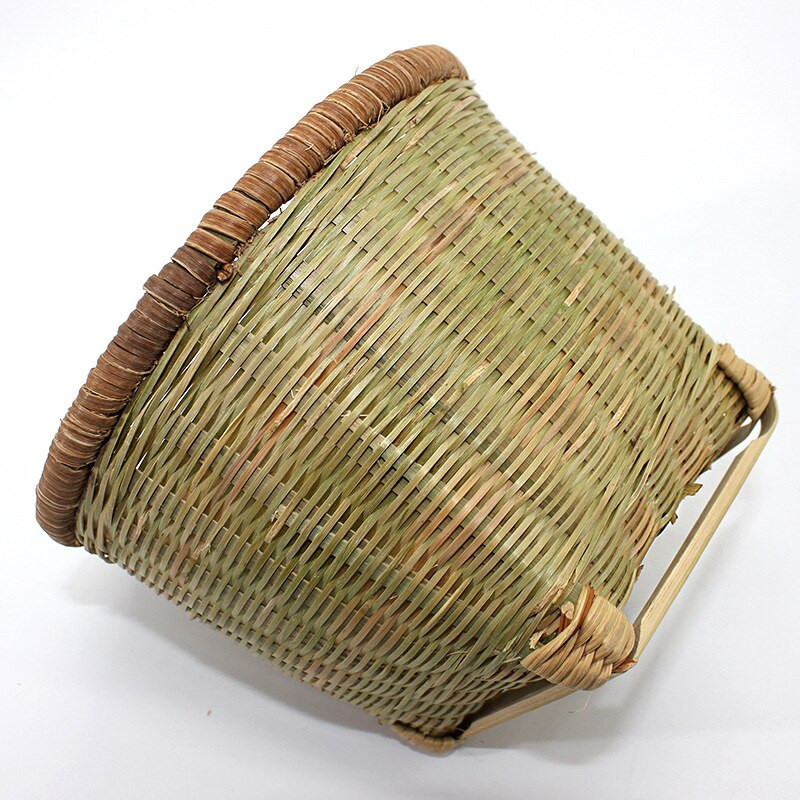 Bambusz szőtt mini tárolókosár Kézzel készített rattan bambusz kosár Uzsonnák és frissítők tárolása Lakásdekorációs termékek