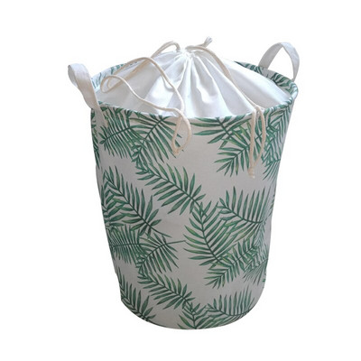 Coș de rufe pliabil Coș de depozitare din țesătură pentru haine, jucării, găleată de depozitare impermeabilă cu snur, organizator de baie