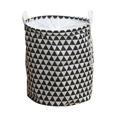 Coș de rufe pliabil Coș de depozitare din țesătură pentru haine, jucării, găleată de depozitare impermeabilă cu snur, organizator de baie