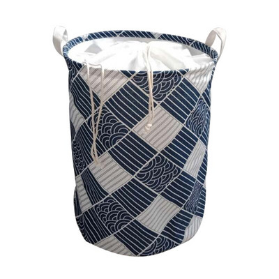 Coș de rufe pliabil Coș de depozitare din țesătură pentru haine, jucării, găleată de depozitare impermeabilă cu snur, organizator de baie
