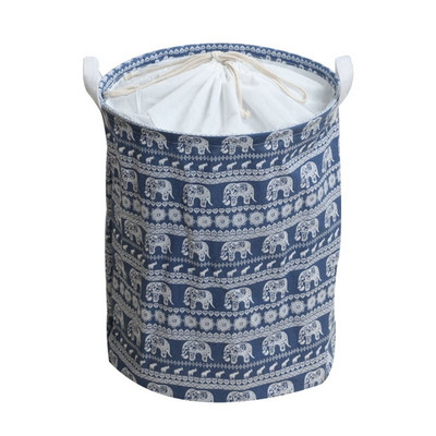 Coș de rufe pliabil Coș de depozitare din țesătură pentru haine, jucării, găleată de depozitare impermeabilă cu snur, organizator de baie