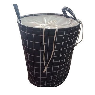 Coș de rufe pliabil Coș de depozitare din țesătură pentru haine, jucării, găleată de depozitare impermeabilă cu snur, organizator de baie