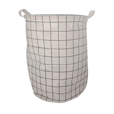 Coș de rufe pliabil Coș de depozitare din țesătură pentru haine, jucării, găleată de depozitare impermeabilă cu snur, organizator de baie