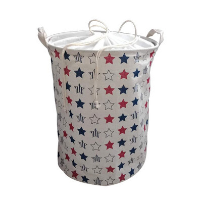 Coș de rufe pliabil Coș de depozitare din țesătură pentru haine, jucării, găleată de depozitare impermeabilă cu snur, organizator de baie