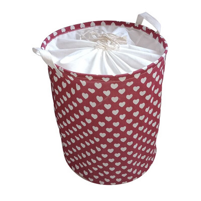 Coș de rufe pliabil Coș de depozitare din țesătură pentru haine, jucării, găleată de depozitare impermeabilă cu snur, organizator de baie