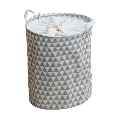 Coș de rufe pliabil Coș de depozitare din țesătură pentru haine, jucării, găleată de depozitare impermeabilă cu snur, organizator de baie