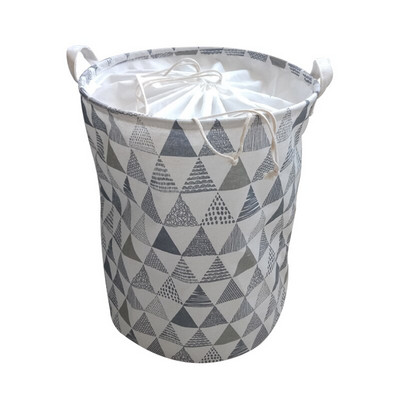 Coș de rufe pliabil Coș de depozitare din țesătură pentru haine, jucării, găleată de depozitare impermeabilă cu snur, organizator de baie