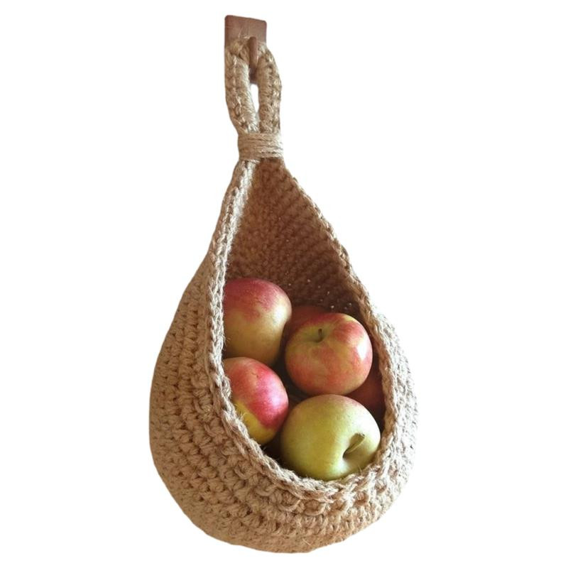 1 buc. Coș cu fructe pentru legume, cu fructe, împletit din răchită naturală, coș pentru depozitare, coș de depozitare, organizator de bucătărie