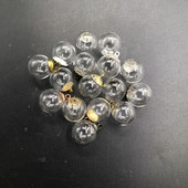 10db 14mm Üres Üveggömb Golyós Üveggömb fém kupakkal Charms medálok üvegfiolák Kívánságpalackok üveggömbök kupakkal üvegek