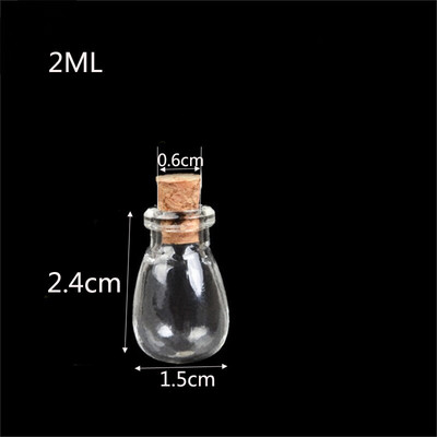Mini üvegek keverése parafa kis üvegekkel Kívánságüvegek Karkötők Medálok Ajándékok Drift Palackok Fiola üvegek Esküvői ajándék 10 DB