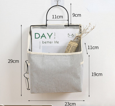Kollégiumi táskák Filc ágy melletti akasztós tároló rendszer Falra szerelhető akasztós kosár Szövet Különféle rendező kosár