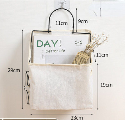 Kollégiumi táskák Filc ágy melletti akasztós tároló rendszer Falra szerelhető akasztós kosár Szövet Különféle rendező kosár