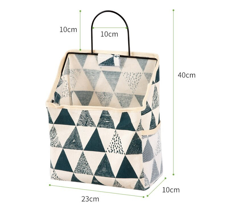 Kollégiumi táskák Filc ágy melletti akasztós tároló rendszer Falra szerelhető akasztós kosár Szövet Különféle rendező kosár