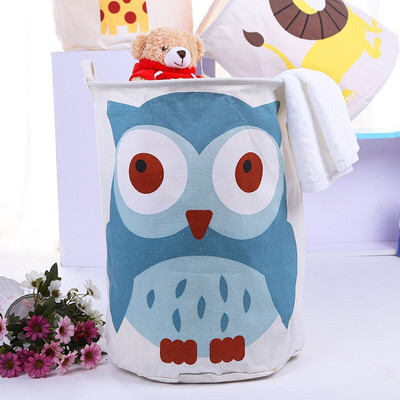Vászon szennyes kosár Összehajtható kerek vízálló rendszerező vödör Ruházat Gyermekjáték Nagy kapacitású Tároló Kezdőlap