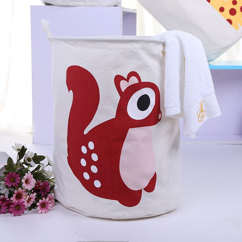 Vászon szennyes kosár Összehajtható kerek vízálló rendszerező vödör Ruházat Gyermekjáték Nagy kapacitású Tároló Kezdőlap