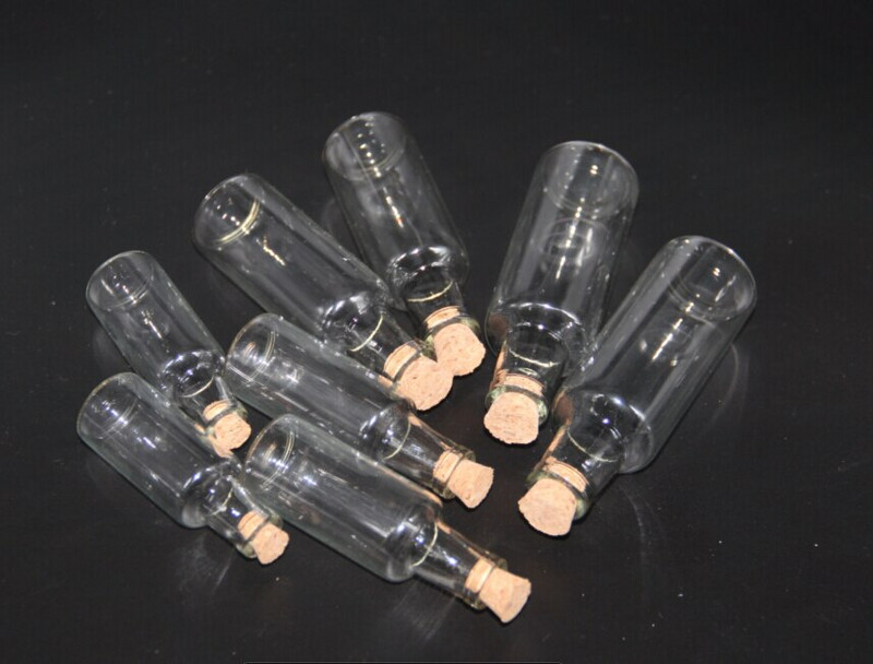 5 db 12 ml-es 15 ml-es 25 ml-es 35 ml-es üvegpalackok Wishing Drifting Bottle Üres barkácsminta tárolóedények parafa dugóval átlátszó tartályok